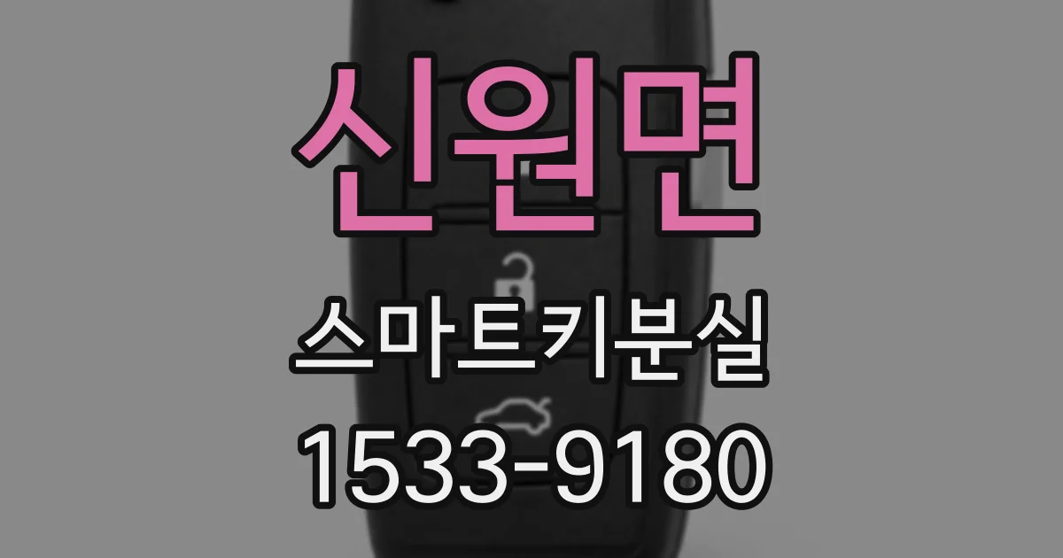 신원면 스마트키분실