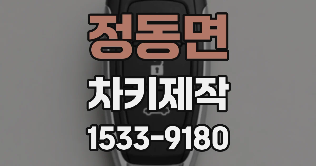 정동면 차키제작