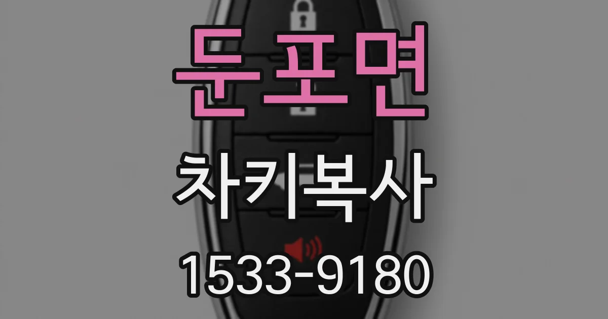 둔포면 차키복사