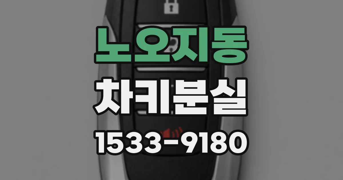 노오지동 차키분실