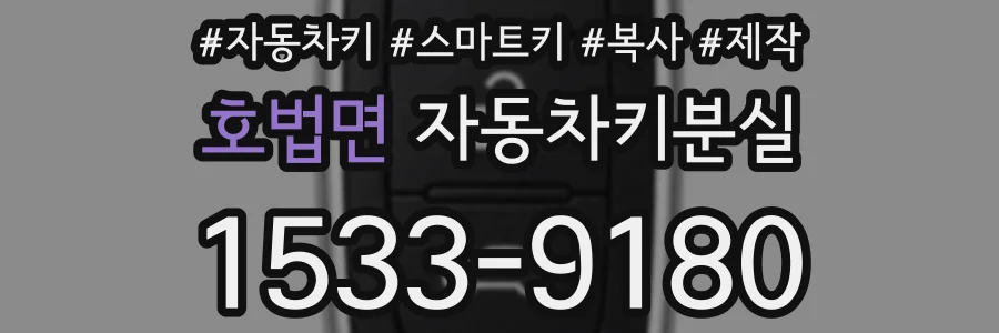 호법면 자동차키분실