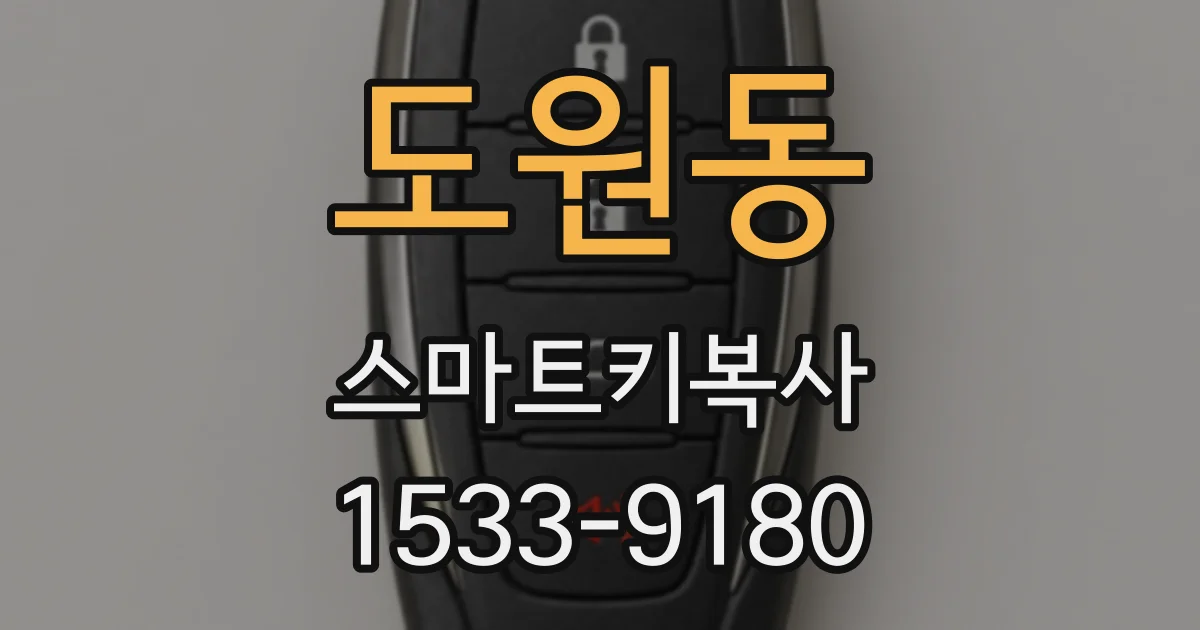 도원동 스마트키복사