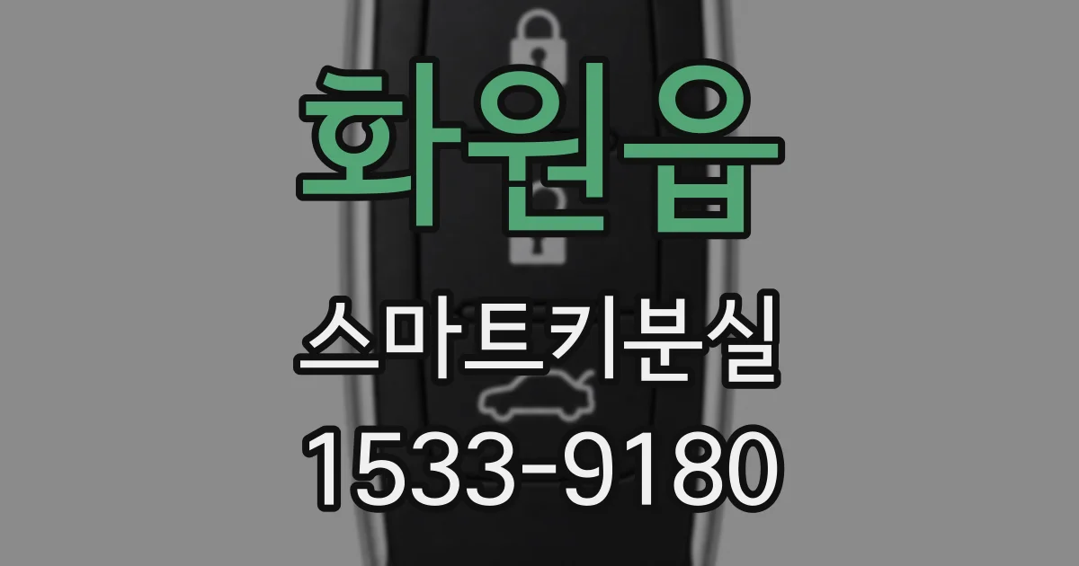 화원읍 스마트키분실