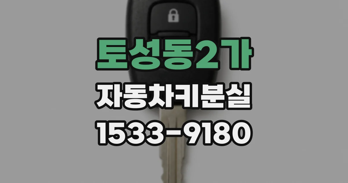 토성동2가 자동차키분실