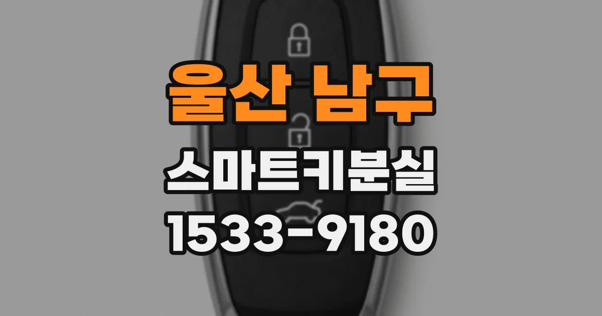 울산 남구 스마트키분실
