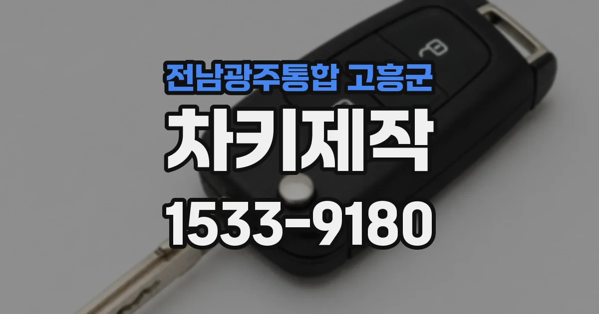 전남광주통합 고흥군 차키제작