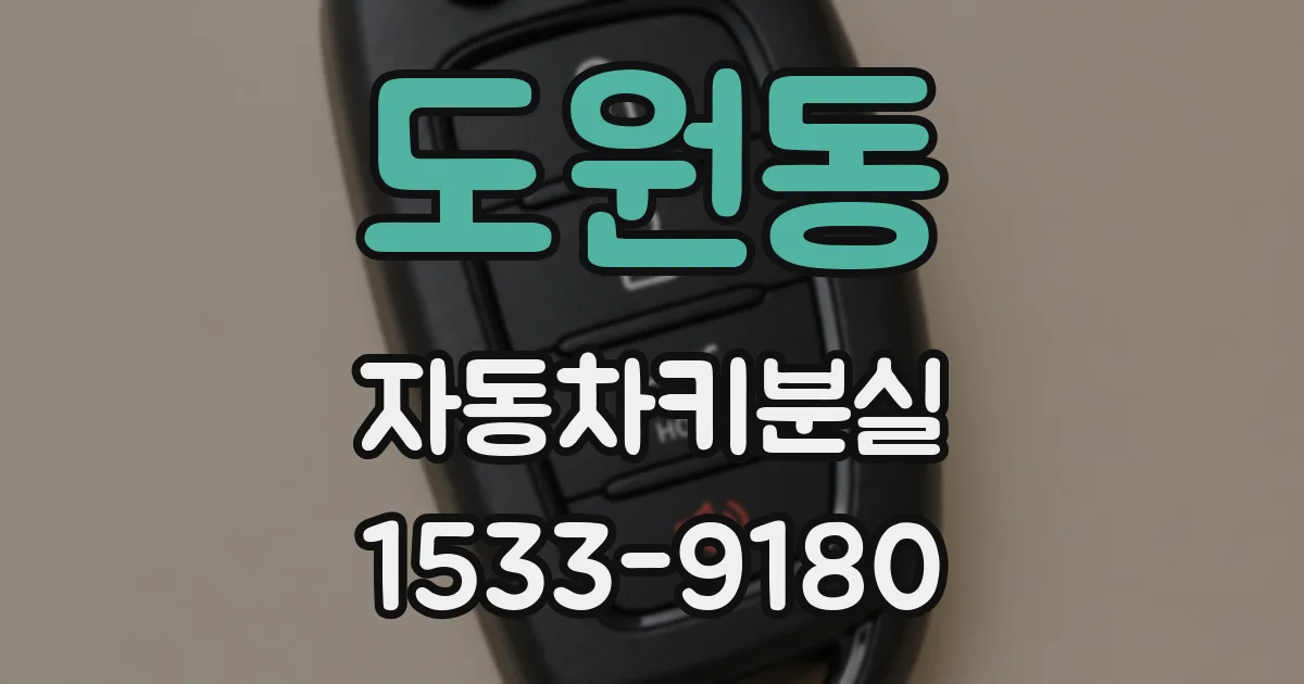 도원동 자동차키분실