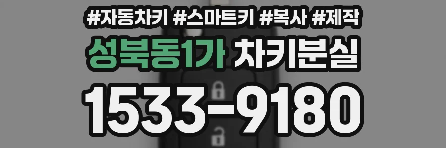 성북동1가 차키분실