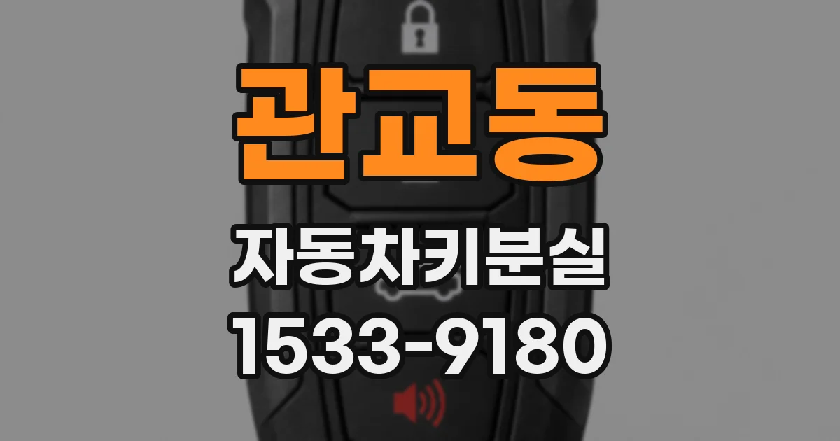 관교동 자동차키분실