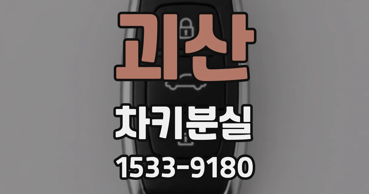 괴산 차키분실