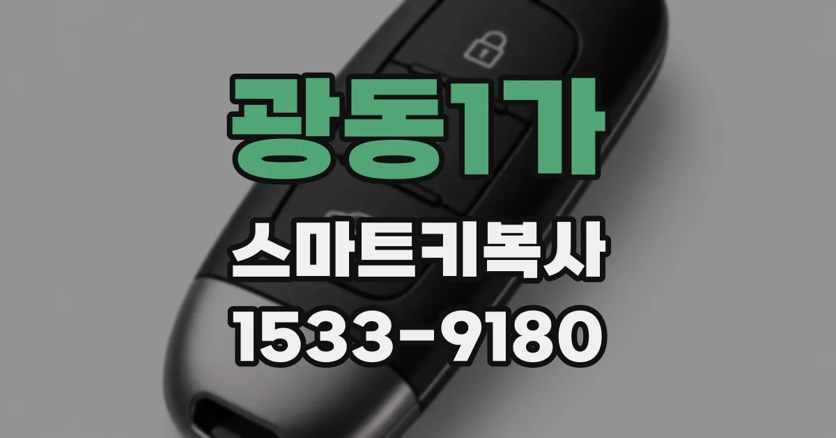 광동1가 스마트키복사