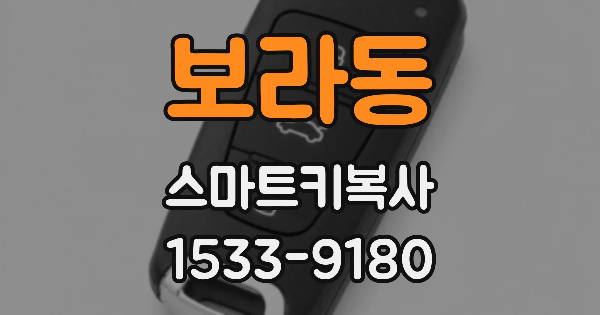 보라동 스마트키복사