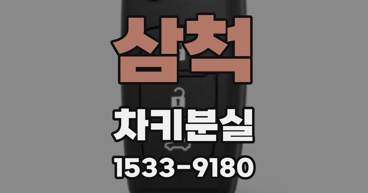 삼척 차키분실