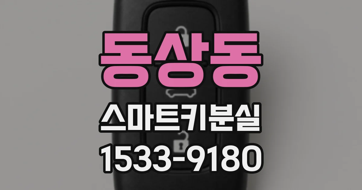 동상동 스마트키분실