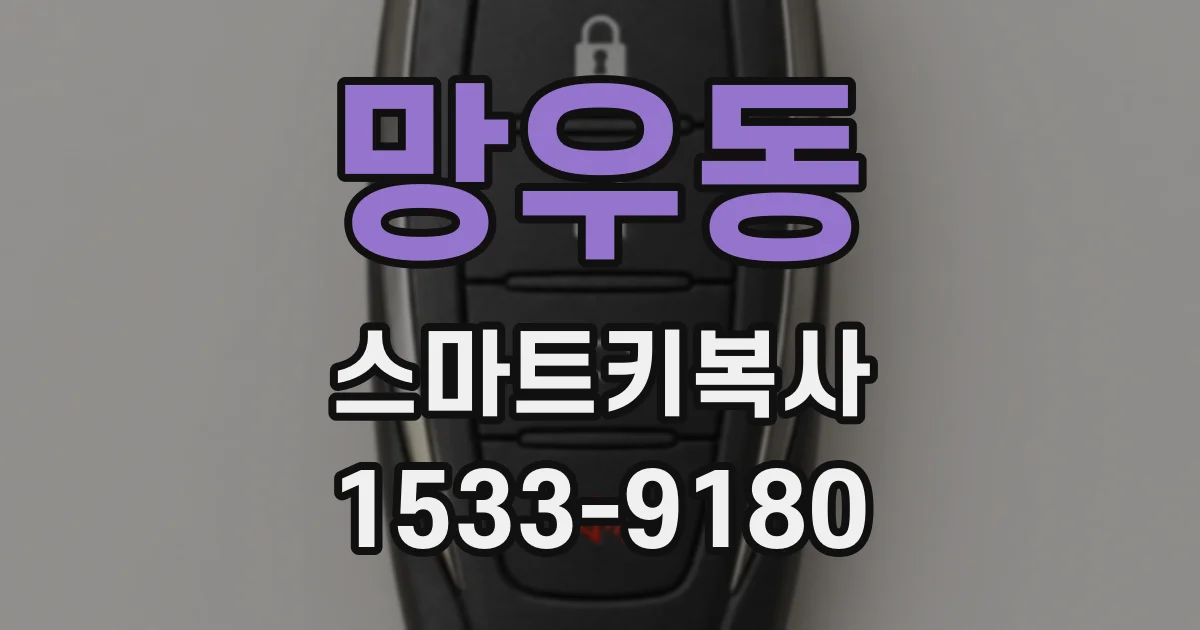 망우동 스마트키복사