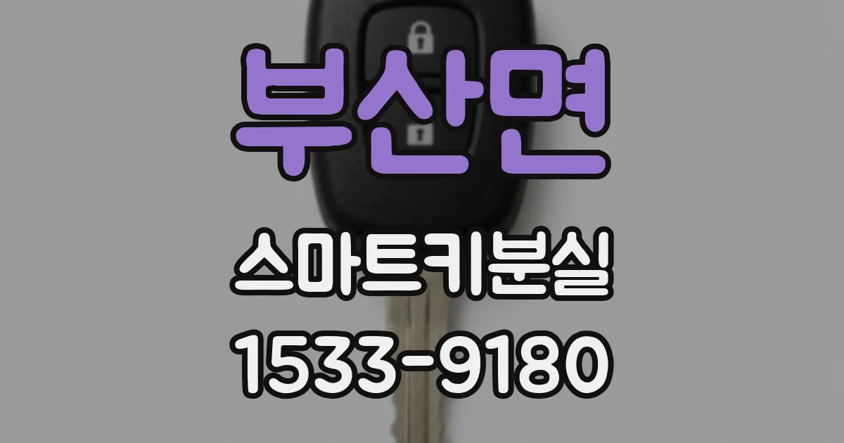 부산면 스마트키분실
