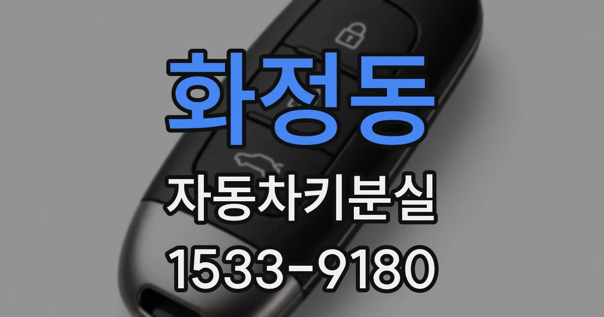 화정동 자동차키분실
