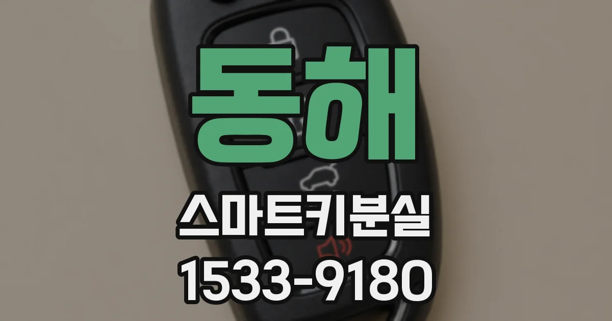 동해 스마트키분실