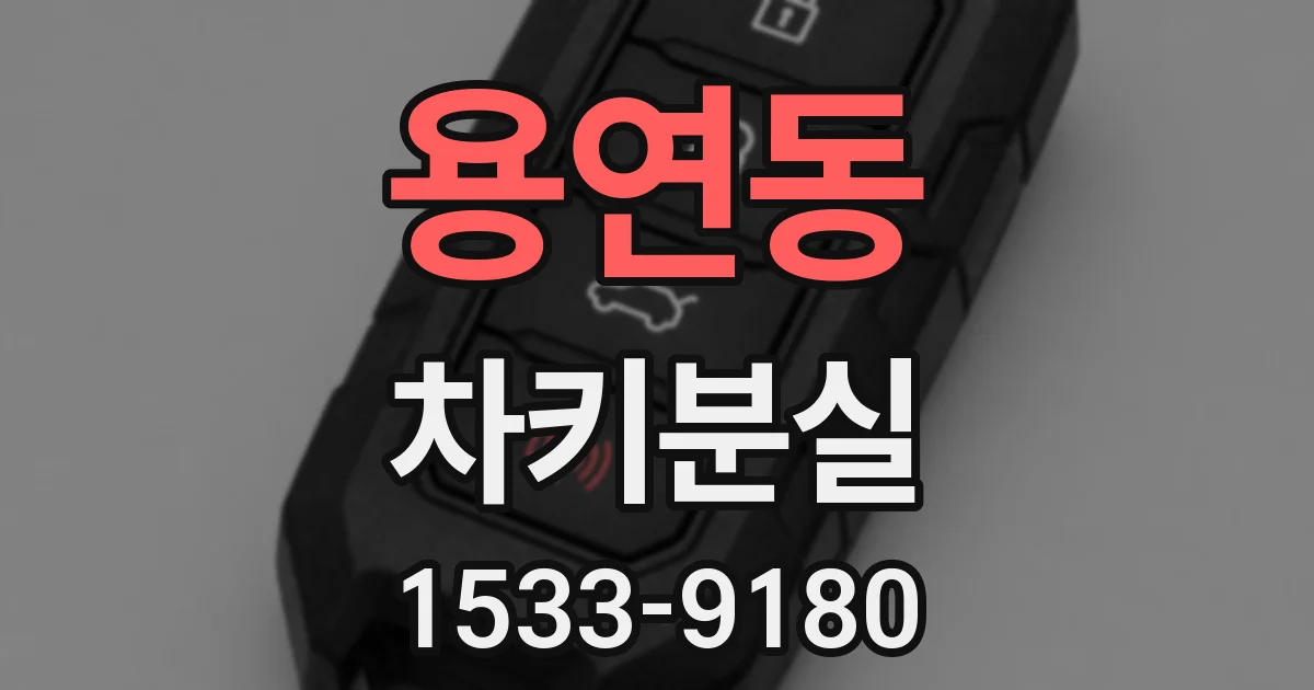 용연동 차키분실