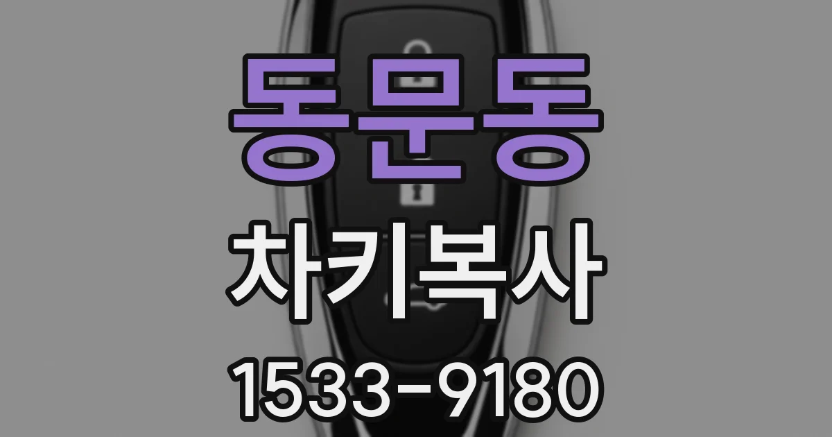 동문동 차키복사