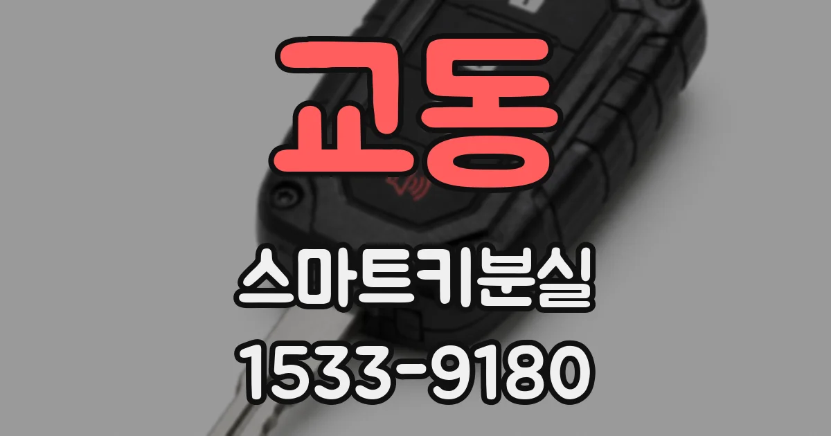 교동 스마트키분실
