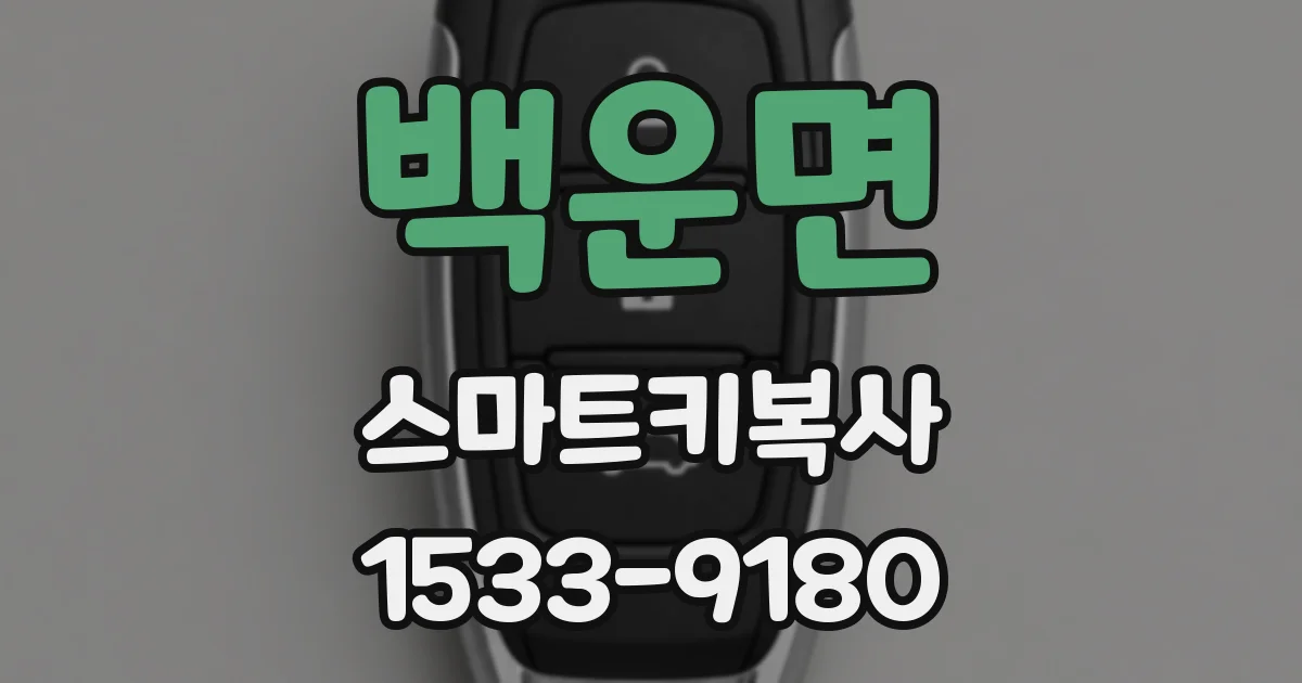 백운면 스마트키복사