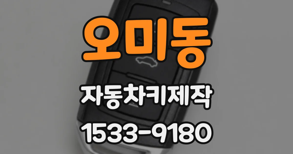 오미동 자동차키제작