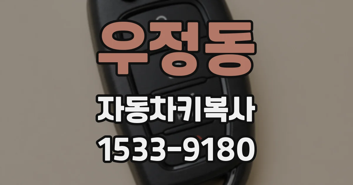 우정동 자동차키복사