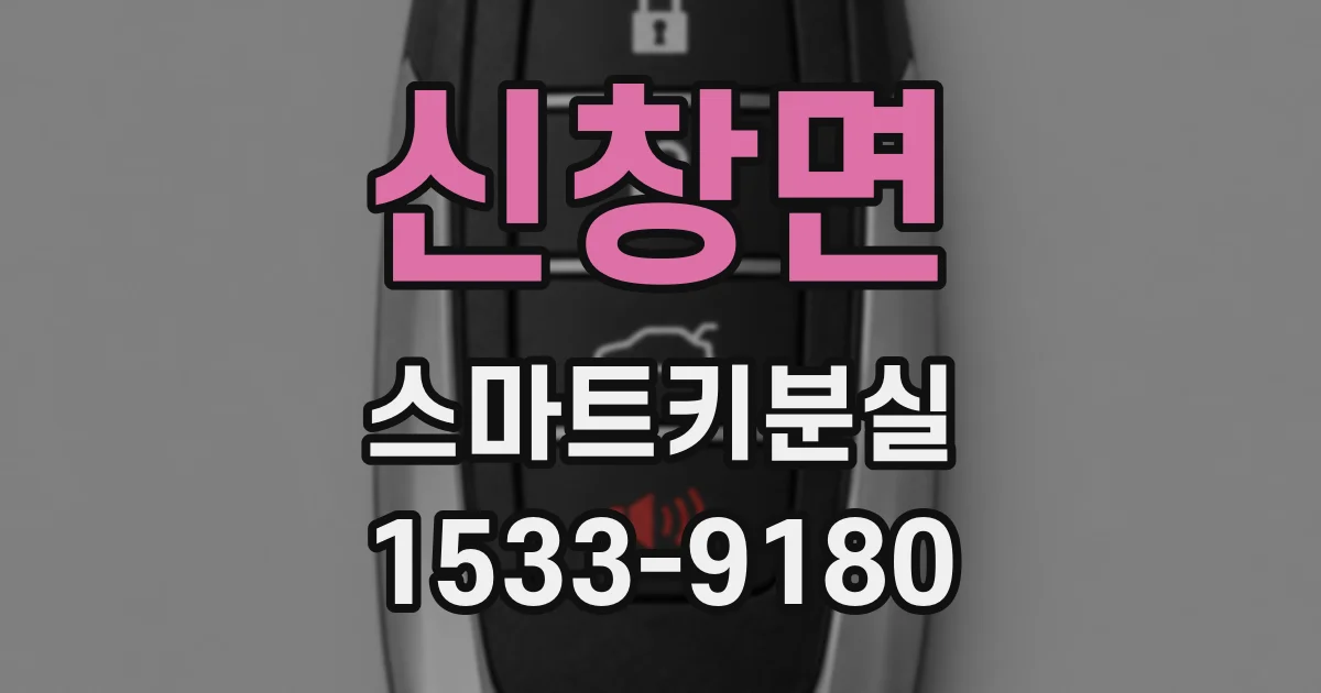 신창면 스마트키분실