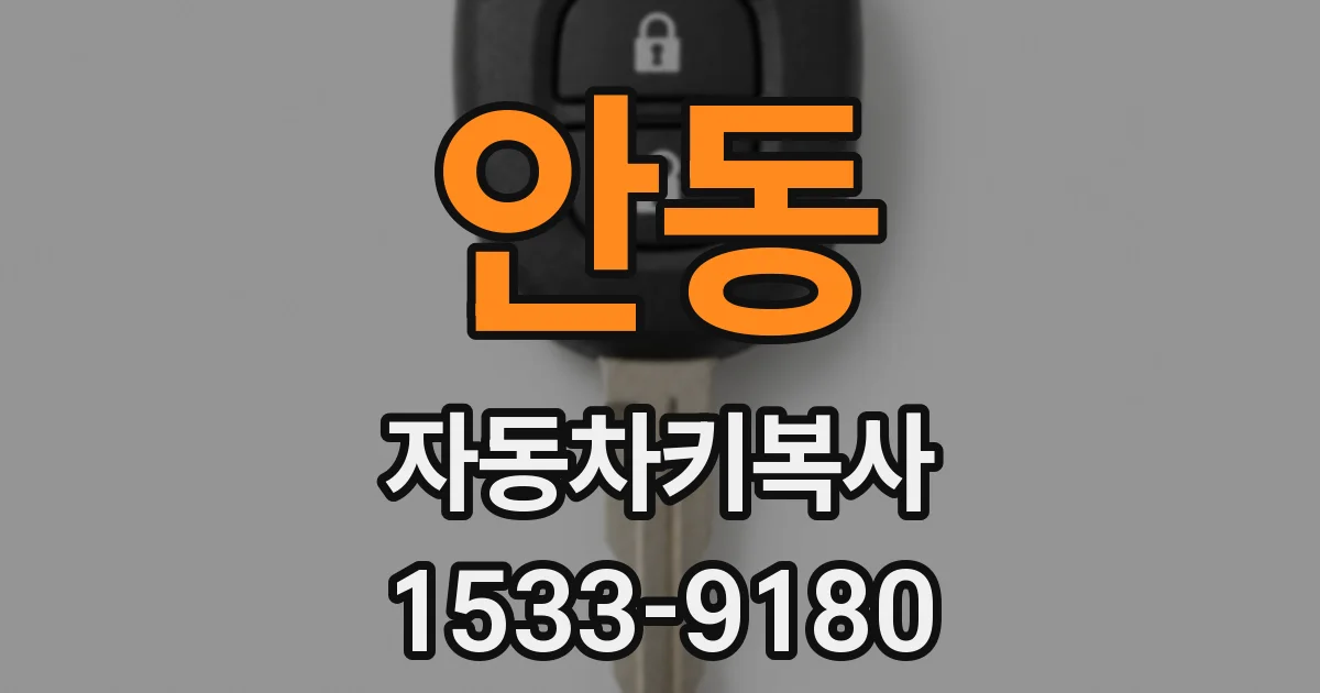 안동 자동차키복사