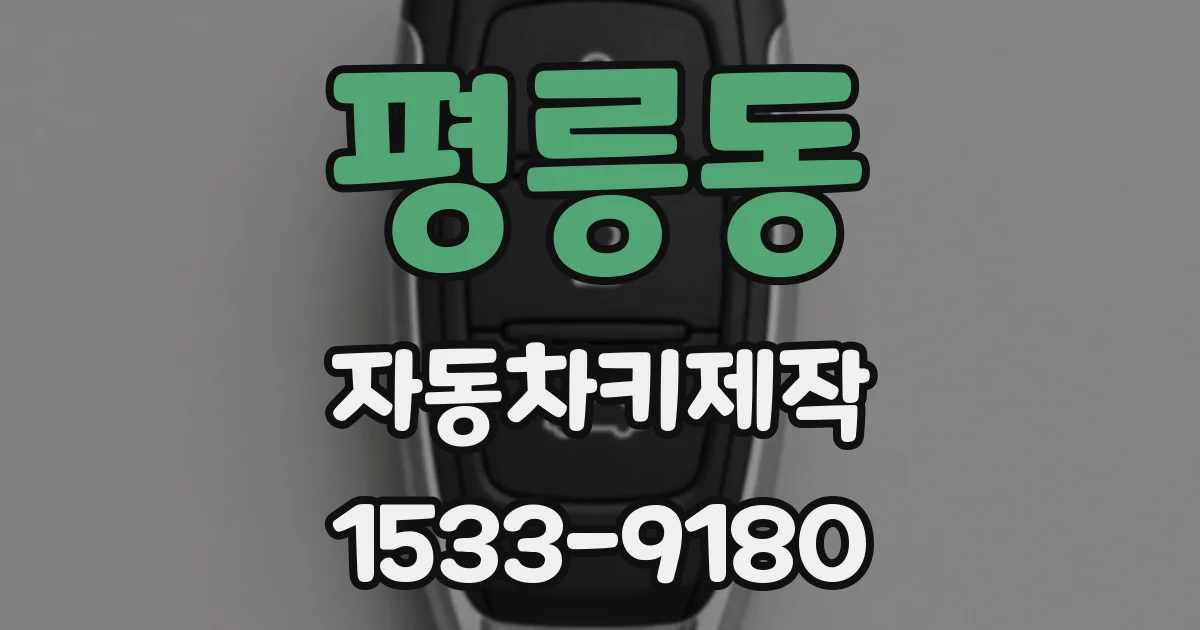 평릉동 자동차키제작
