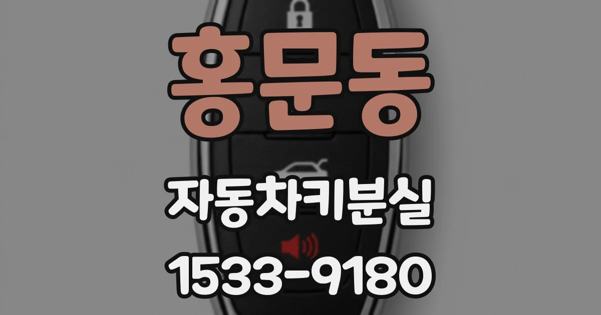 홍문동 자동차키분실