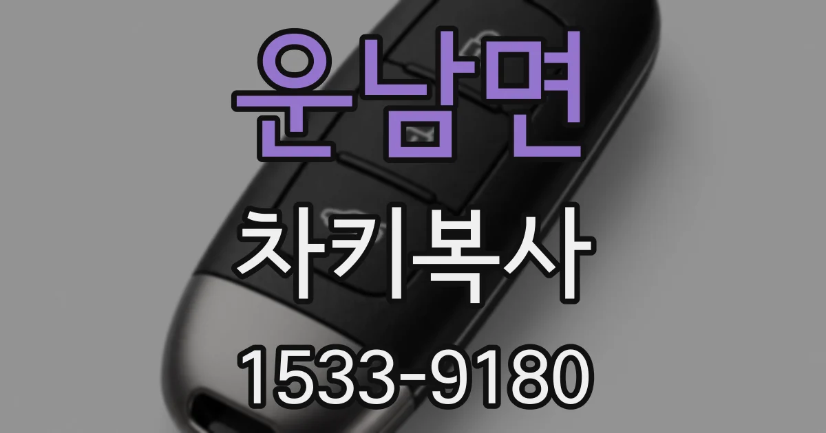 운남면 차키복사