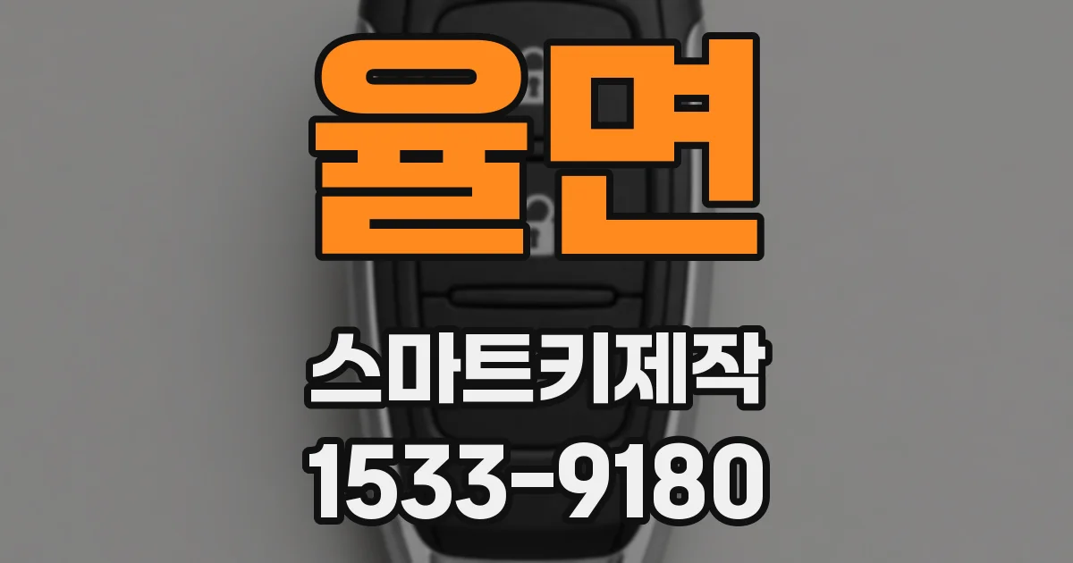 율면 스마트키제작