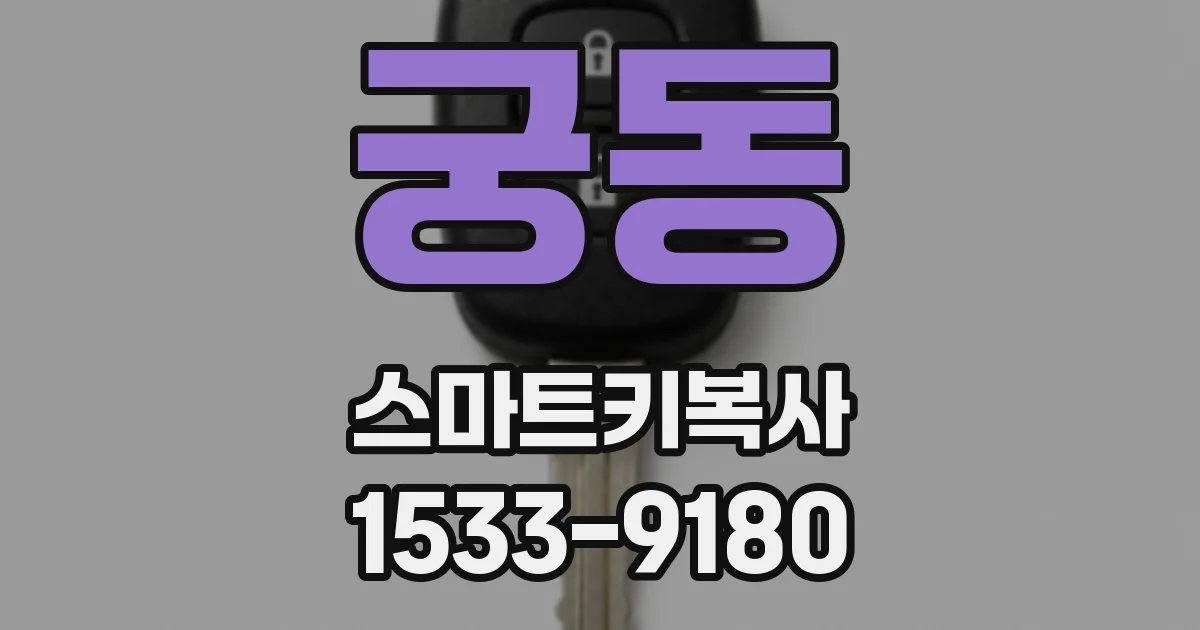 궁동 스마트키복사