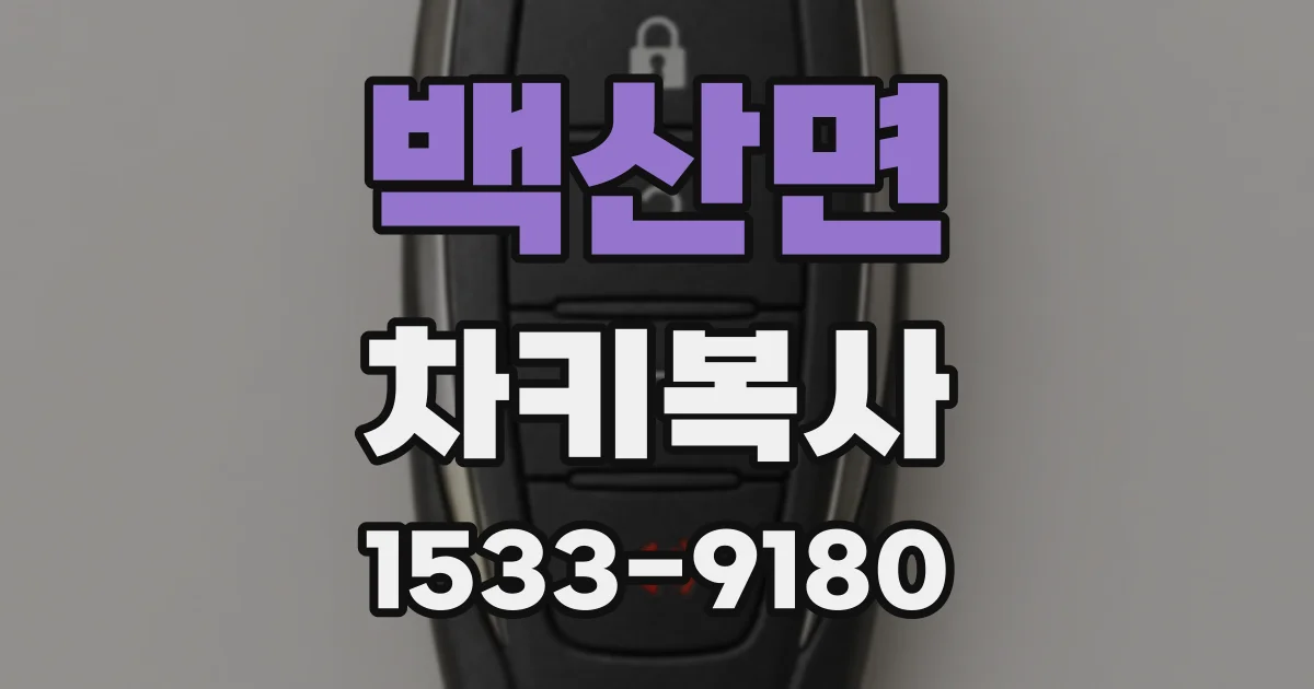 백산면 차키복사