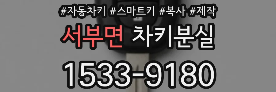 서부면 차키분실