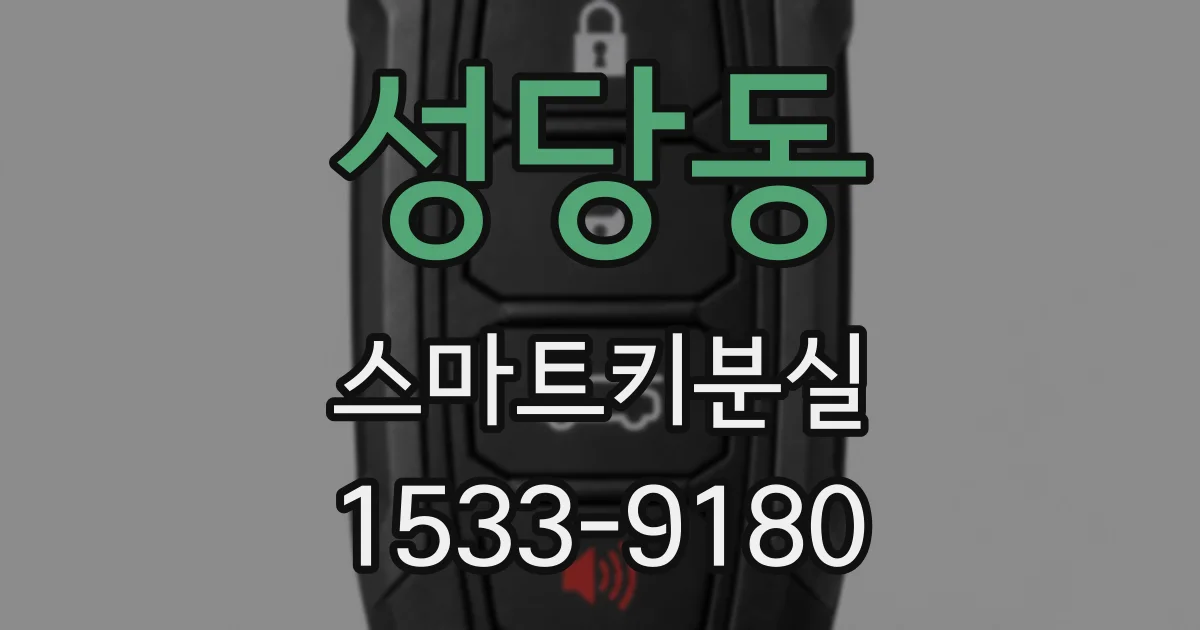 성당동 스마트키분실