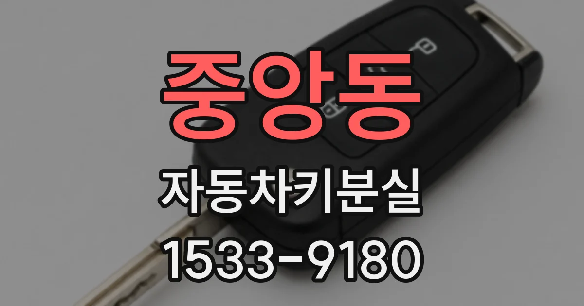 중앙동 자동차키분실