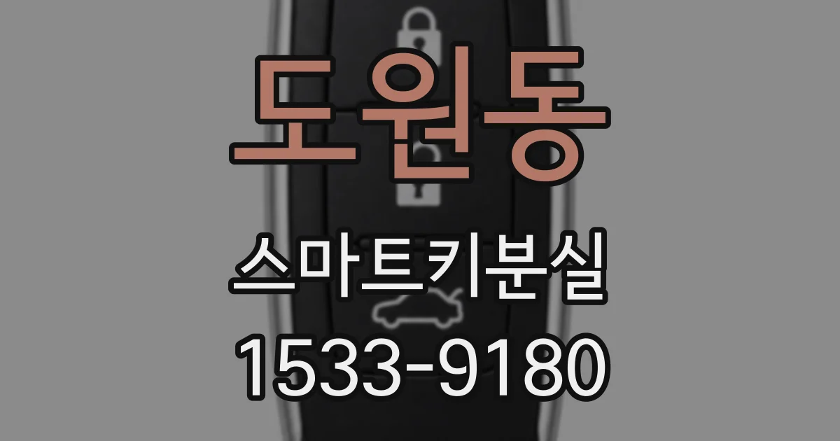 도원동 스마트키분실