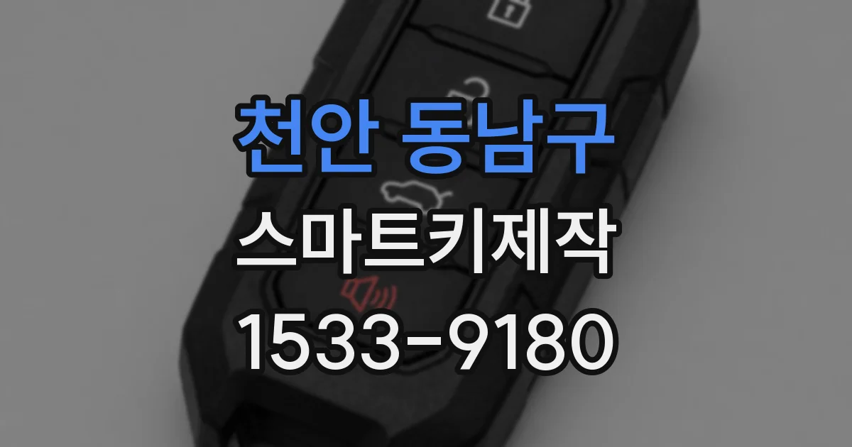 천안 동남구 스마트키제작