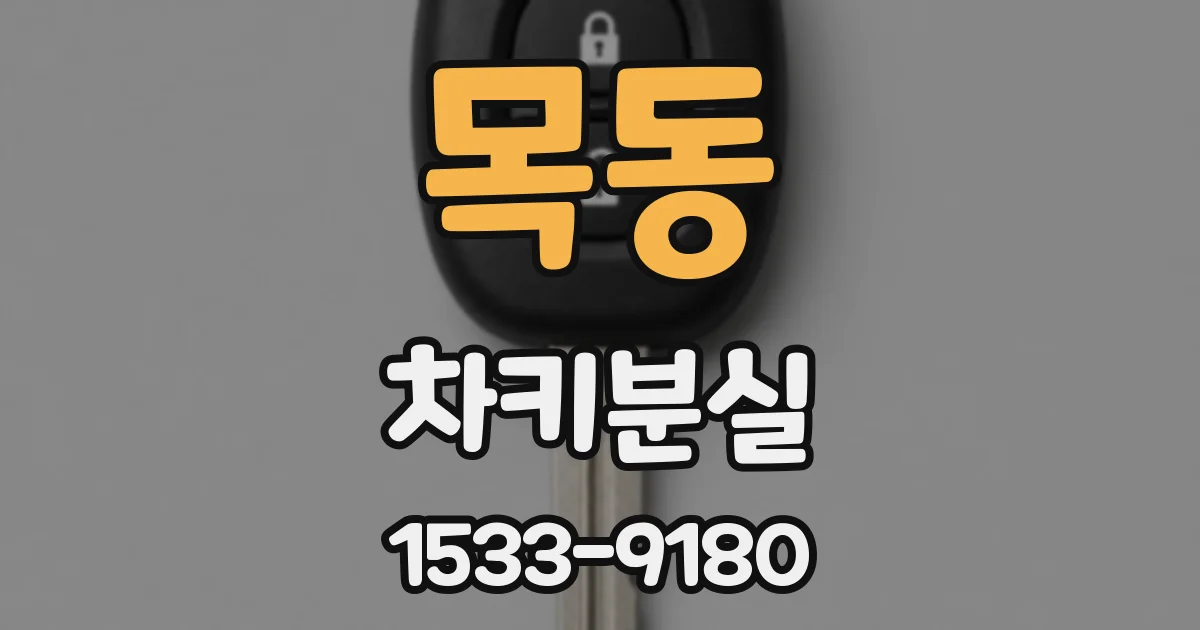 목동 차키분실