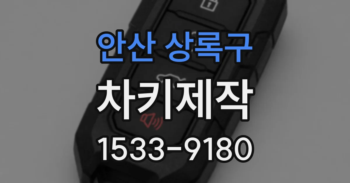 안산 상록구 차키제작