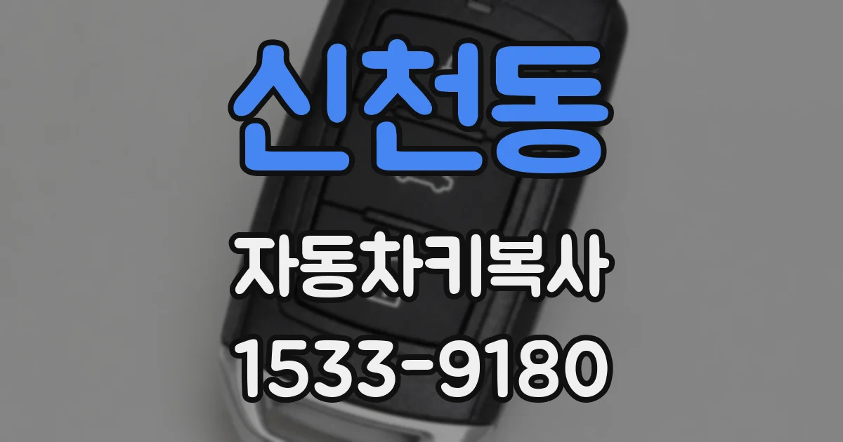 신천동 자동차키복사