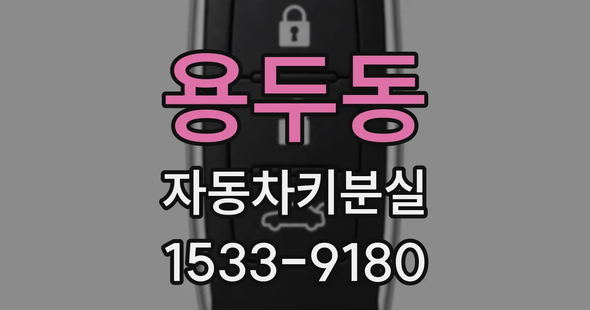 용두동 자동차키분실