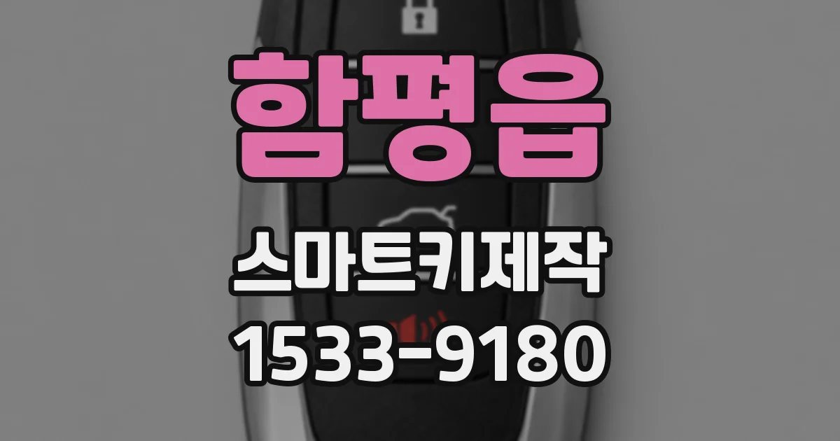 함평읍 스마트키제작
