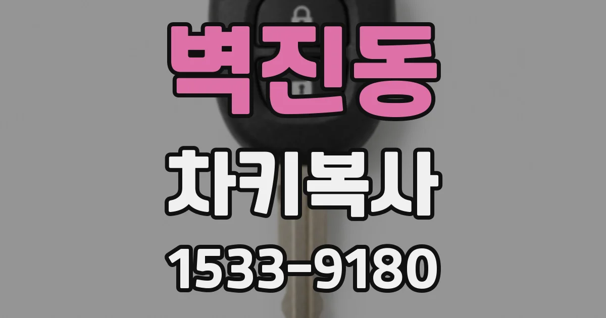 벽진동 차키복사
