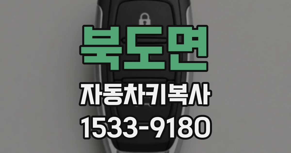 북도면 자동차키복사