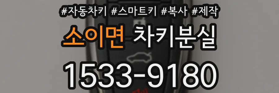 소이면 차키분실