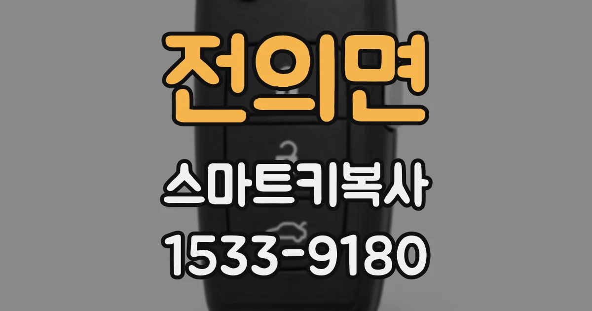 전의면 스마트키복사